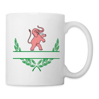 Pink Elephant with Namespace - Mug - white - Right