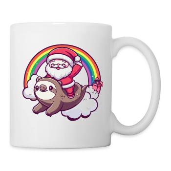 Noël paresseux du Père Noël - Mug blanc - blanc - Droite