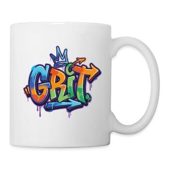Motivation du graffiti de grain - Mug blanc - blanc - Droite