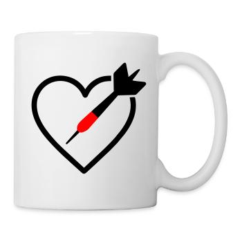 Heart Darts – Passion Precision - Mug - white - Right