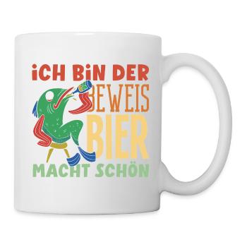 I'm the proof - beer makes you beautiful - Mug - white - Right