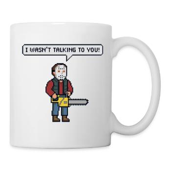 Funny Christmas motif for a nice gift giving - Mug - white - Right