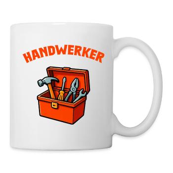 Motif de la boîte à outils Craftsman - Mug blanc - blanc - Droite