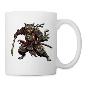 Cat Samurai Warrior - Mug - white - Right