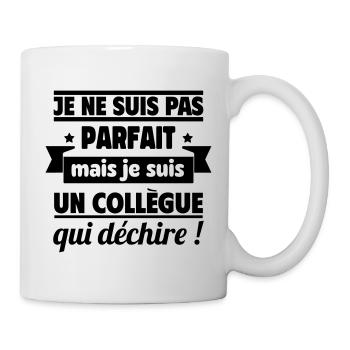 Collègue Qui Déchire Humour Travail - Mug blanc - blanc - Droite