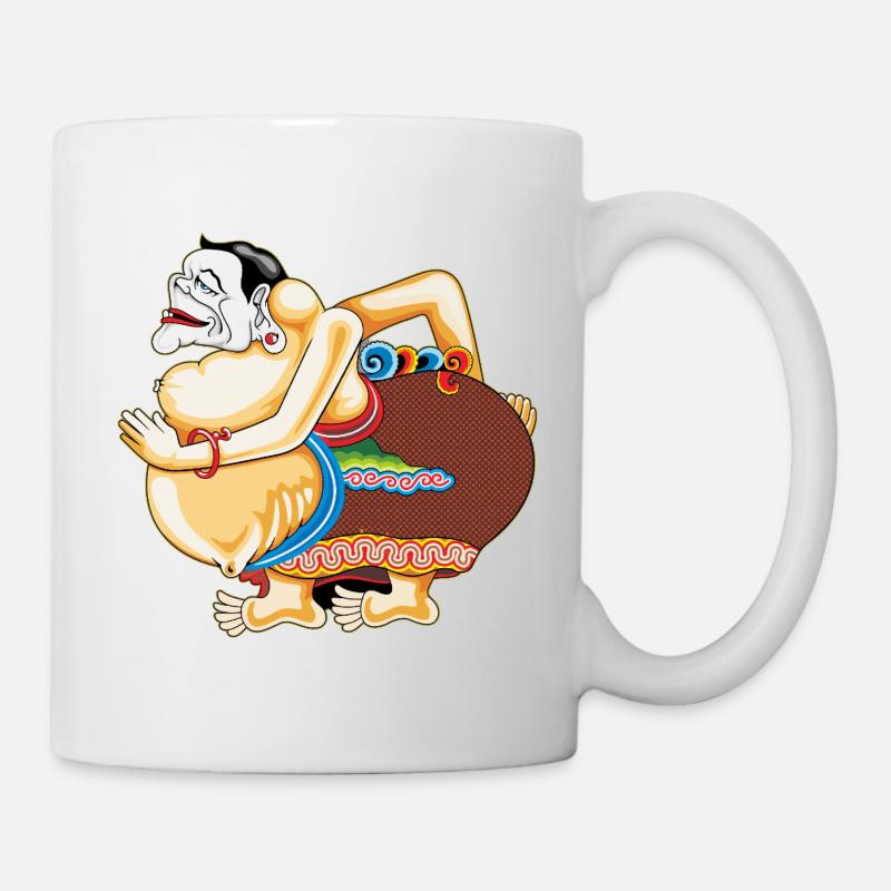 Vivid Hula Caricature - Mug - white