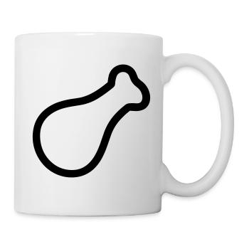 chicken thigh - Mug - white - Right