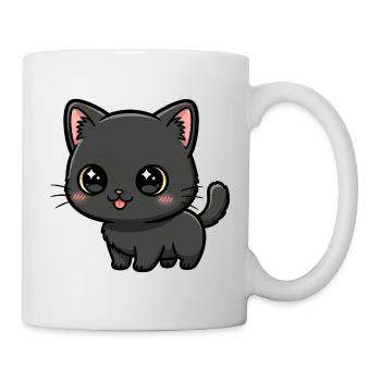 Midnight Kawaii Kitten - Mug - white - Right