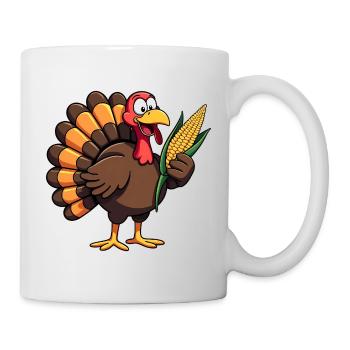 Thanksgiving Drôle Dinde de Thanksgiving - Mug blanc - blanc - Droite