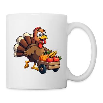 Thanksgiving Drôle Dinde de Thanksgiving - Mug blanc - blanc - Droite
