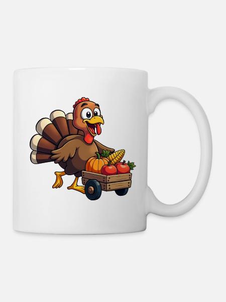 Thanksgiving Lustiger Thanksgiving Truthahn - Tasse - Weiß