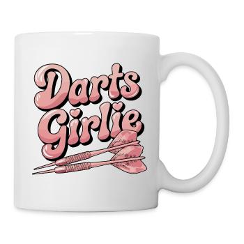 Darts Girlie Pink motif for darts players - Mug - white - Right