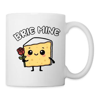 Cheese Rose Love Cheese Corner Brie Cheese Brie Mine - Mug - white - Right