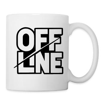 Offline Lettering - Typography Design - Mug - white - Right