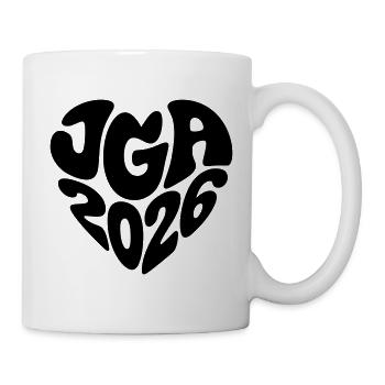 Jga 2026 Herz Form Herzform - Tasse - Weiß - Rechts