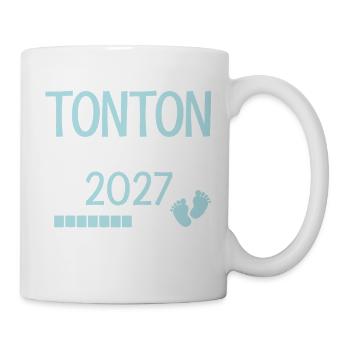 Onkel in der Schwangerschaftsankündigung 2027 Geschenk-Humor - Tasse - Weiß - Rechts