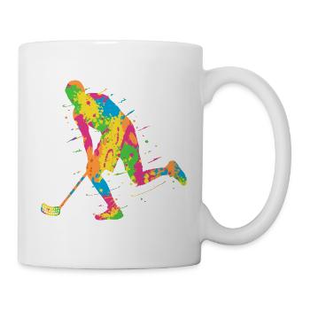 Unihockey Bunt Innebandy Salibandy Floorball - Mug - white - Right