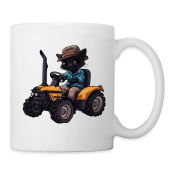 Panther Tractor Farmer - Mug blanc - blanc - Droite