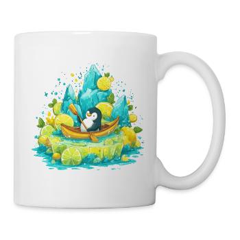 Pingouin dans le bateau de l’île Lemon - Mug blanc - blanc - Droite
