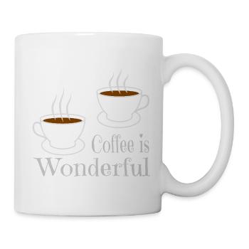 Café - Mug blanc - blanc - Droite