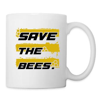 Save the Bees - Tasse - Weiß - Rechts