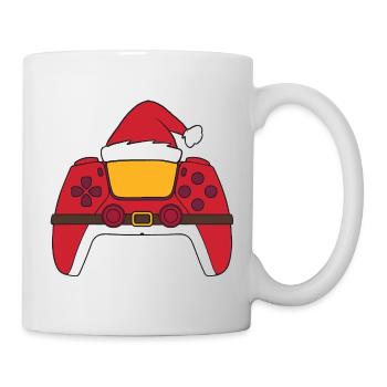 Contrôleur de jeu vidéo du Père Noël, créateur de Noël - Mug blanc - blanc - Droite