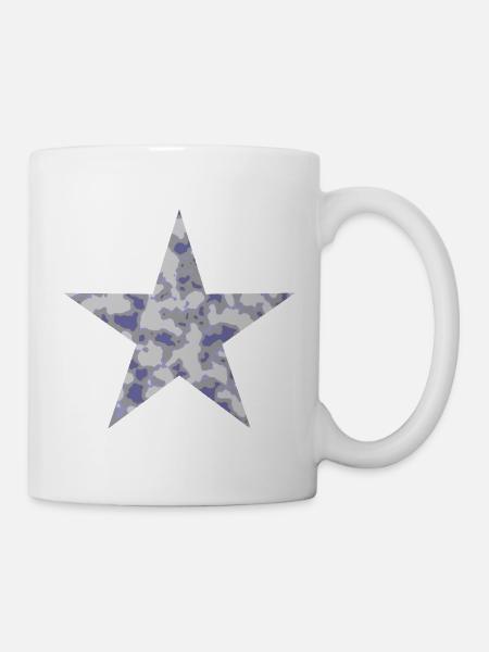 Stern Camouflage - Tasse - Weiß