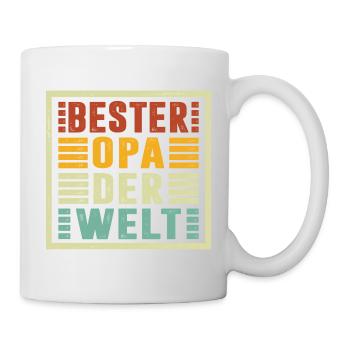 Le meilleur grand-père du monde offre Noël - Mug blanc - blanc - Droite