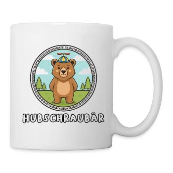 hélicoptère - Mug blanc - blanc - Droite