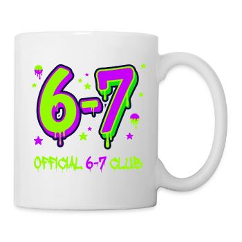 Club officiel 6-7 - Mug blanc - blanc - Droite