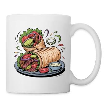 Colorful Vegetable Wrap Art - Mug - white - Right