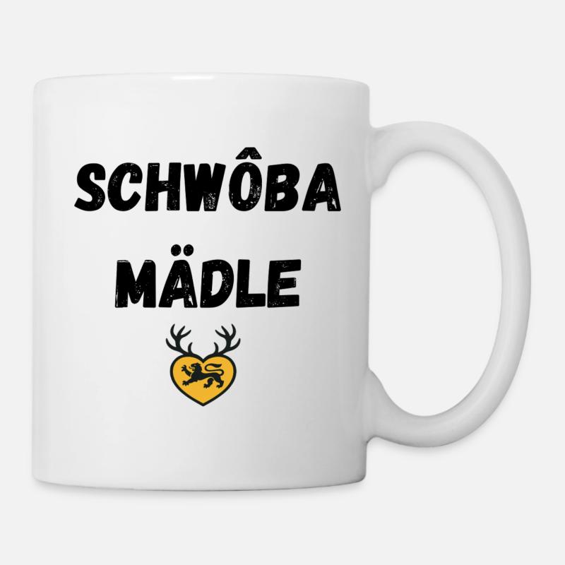 Schwoba Mädle Swabian - Mug blanc - blanc