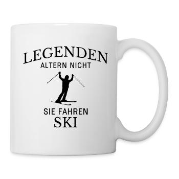 Legends Ski Ski Saying - Mug - white - Right