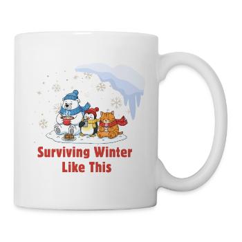 Winter Chill Crew: Cozy & Tired - Mug - white - Right