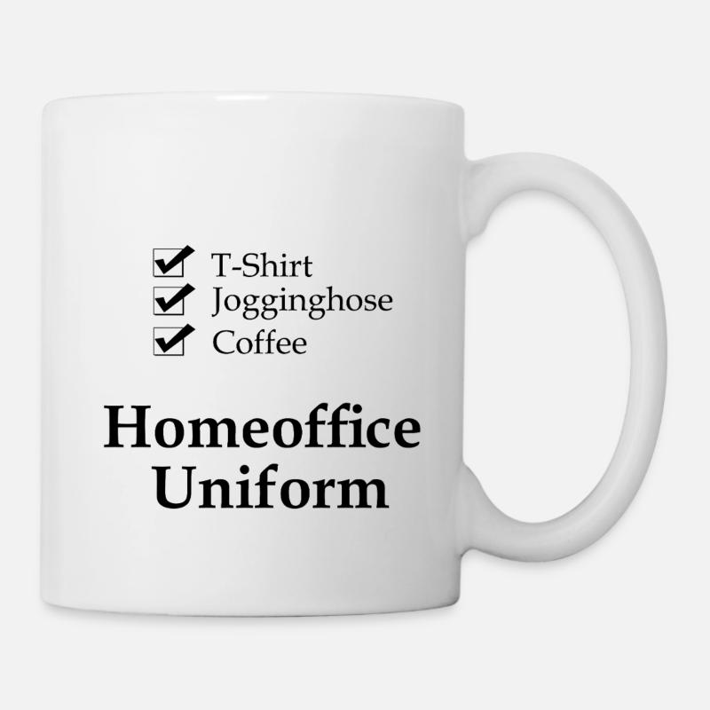Checkliste_Homeoffice_Uniform_S - Tasse - Weiß