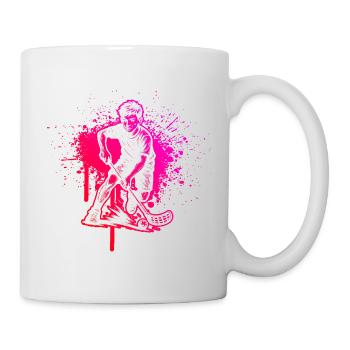 Direkte Floorball Aussage - Tasse - Weiß - Rechts