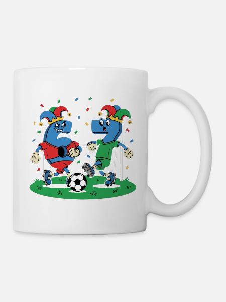 67 Six Seven Kostümkarneval Fußball Italien Meme - Tasse - Weiß