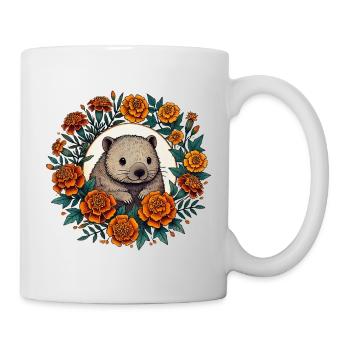 Otter Bloom Circle - Tasse - Weiß - Rechts