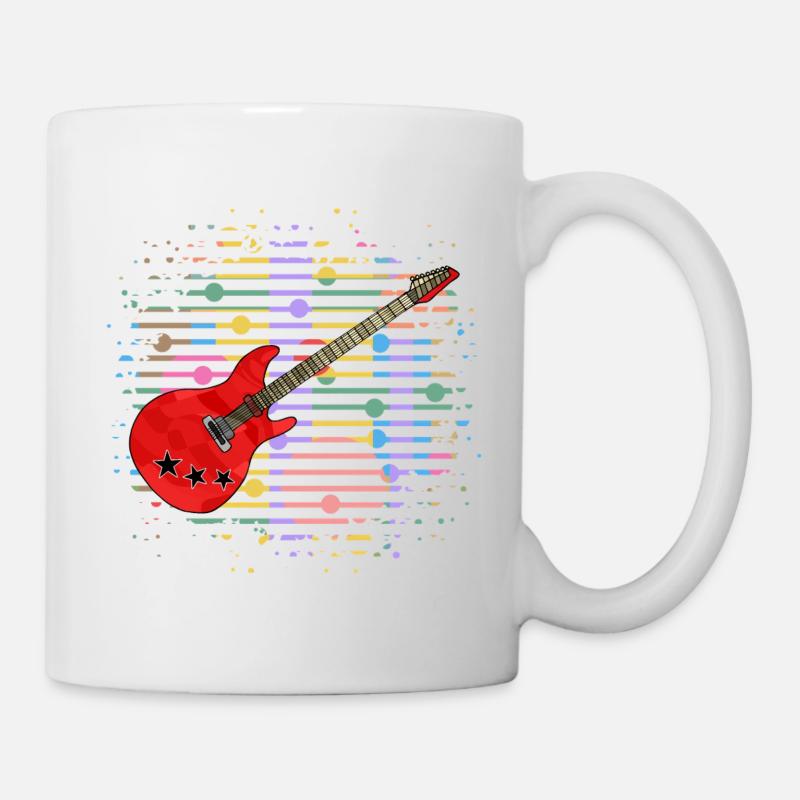 guitare - Mug blanc - blanc