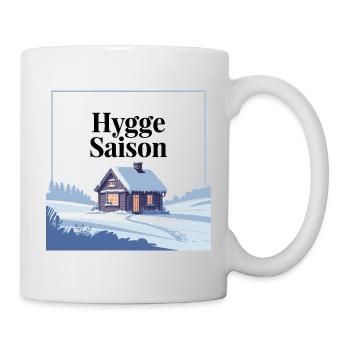 Conception de cabine d’hiver Hygge Saison cosy - Mug blanc - blanc - Droite