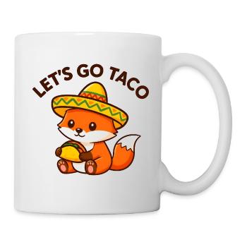 Adorable Taco Fox in Sombrero - Mug - white - Right