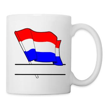 Netherlands Flag – Name Space - Mug - white - Right