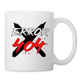 404 Error Glitch Sign - Mug - white - Right
