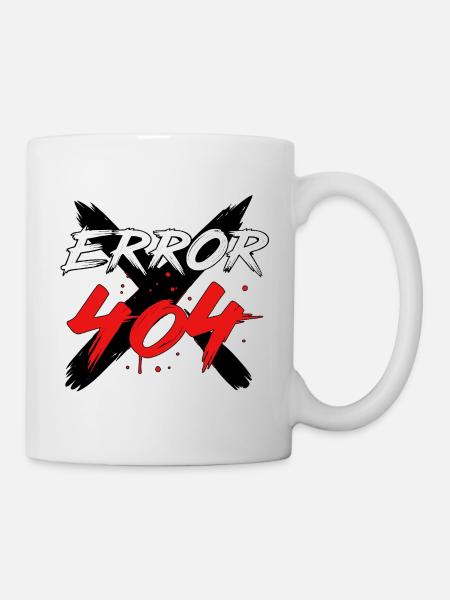 Panneau d’erreur 404 - Mug blanc - blanc