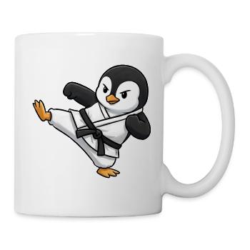 Karate Penguin Martial Arts Martial Arts Kick - Mug - white - Right