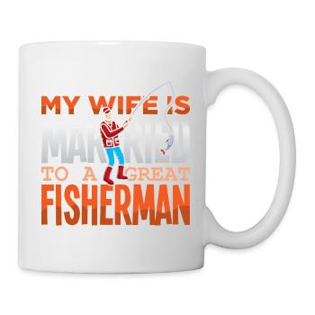 Angler Fisherman Petri Disciple Saying Fishing Funny - Mug - white - Right
