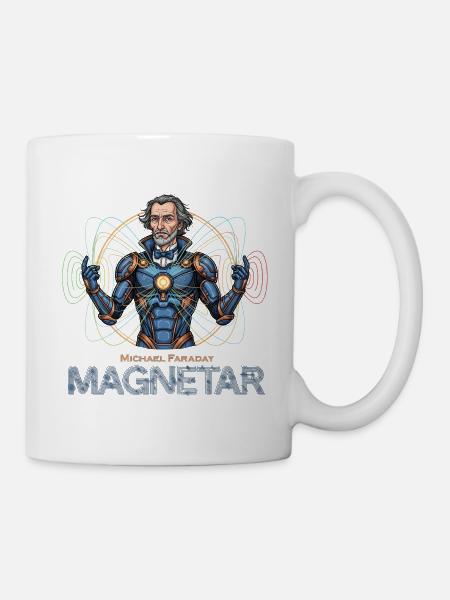 Faraday Magnetar in Rüstung - Tasse - Weiß