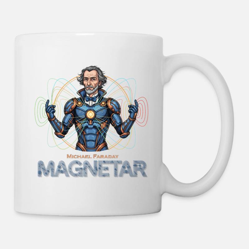 Faraday Magnetar in Rüstung - Tasse - Weiß