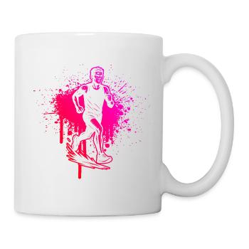 Design vintage de course pour la course - Mug blanc - blanc - Droite