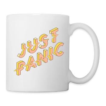 Just Basic 3D Retro Typo - Tasse - Weiß - Rechts